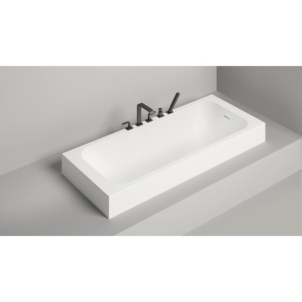 Ванна каменная Salini Orlanda Kit 180х80 см 102112G (S-Sense) покрытие ванны глянцевое (с монолитным экраном) - фото 12