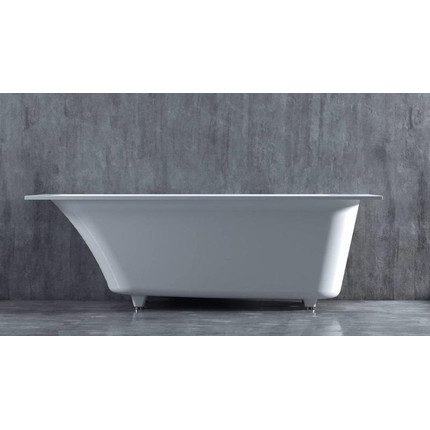 Ванна каменная Salini Orlanda Kit 180х80 см 102112G (S-Sense) покрытие ванны глянцевое (с монолитным экраном) - фото 5