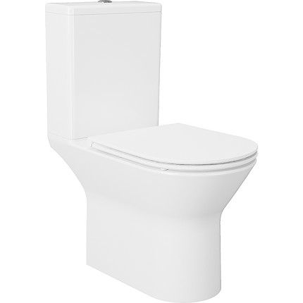 Унитаз-компакт безободковый Azario Dante AZ-93589 с крышкой микролифт - фото 