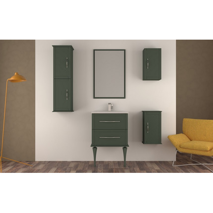 Тумба универсальная с раковиной Cezares 55329 60 см, Verde opaco - фото 