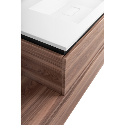 Тумба подвесная с раковиной Cezares SLIDER-1000-1C-SO-NA-P 100 см, орех дымчатый - фото 9