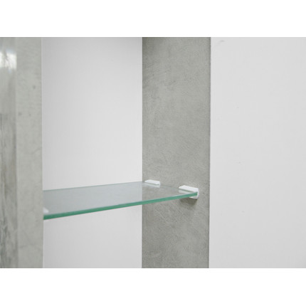 Зеркало-шкаф Loranto Florena 70 см CS00090037, темный бетон - фото 6