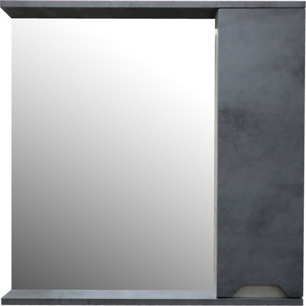 Зеркало-шкаф Loranto Florena 70 см CS00090037, темный бетон - фото 2