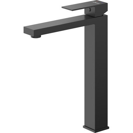 Смеситель для раковины высокий Cezares SLIDER-LC-NOP-W0, чёрный матовый, Цвет производителя: чёрный матовый - фото 