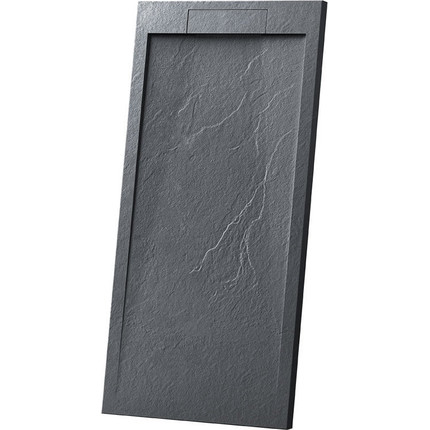 Поддон каменный Vincea 160х90 см VST-4SRL9016A, антрацит - фото 