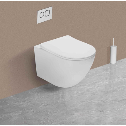 Унитаз подвесной безободковый Vincea Tornado Globo VT1-14ST (Система смыва торнадо) с крышкой микролифт - фото, картинка 2 Унитаз подвесной безободковый Vincea Tornado Globo VT1-14ST (Система смыва торнадо) с крышкой микролифт - фото 2