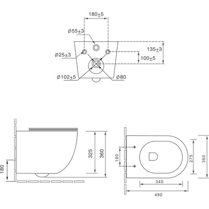 Унитаз подвесной безободковый Vincea Tornado Globo VT1-14ST (Система смыва торнадо) с крышкой микролифт - фото, картинка 5 Унитаз подвесной безободковый Vincea Tornado Globo VT1-14ST (Система смыва торнадо) с крышкой микролифт - фото 5
