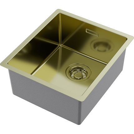Кухонная мойка Omoikiri Tadzava 39-U/I-LG 4993262, светлое золото, Цвет производителя: светлое золото - фото 