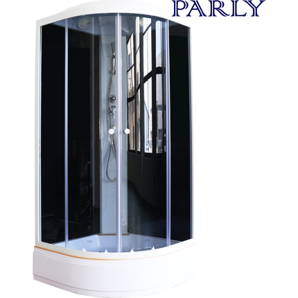 Душевая кабина Parly Classic 90х90 см ECM921, белый/тонированное - фото 2