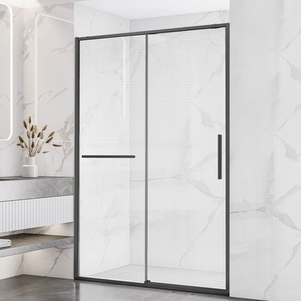 Душевая дверь Vincea Slim Soft 150 см VDS-1SS150CLGM, вороненая сталь/прозрачное - фото 