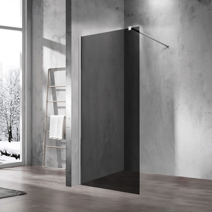 Душевая перегородка Vincea Walk in 90 см VSW-1H900CG (стекло 8 мм) с кронштейном в комплекте, хром/тонированное - фото 