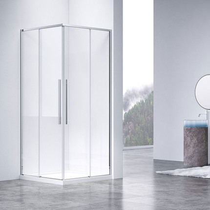Душевое ограждение Vincea Slim-N 100x80 см VSS-4SN8010CL (стекло 8 мм) хром/прозрачное - фото 