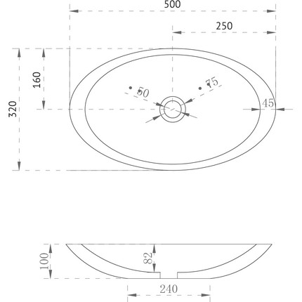 Раковина-чаша Abber Kristall 50 см AT2810Topas, оранжевый - фото 3