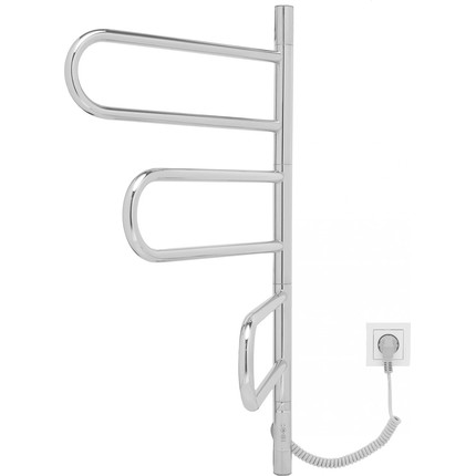 Полотенцесушитель электрический Vincea П6 400x800 мм, хром (возможность скрытого подключения) VTD-1R2CE - фото 