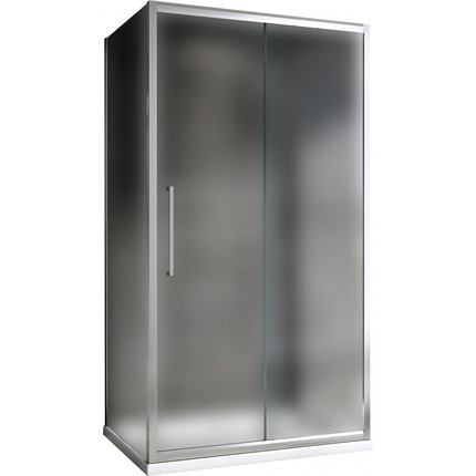 Душевое ограждение Abber Schwarzer Diamant 130x85 см AG30130MH-S85M-S85M, хром/матовое - фото 