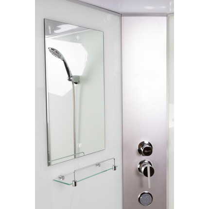 Гидробокс Niagara Classic 100x90 см NG-33094-14LG, серебро/матовое (безсиликоновая сборка) - фото 5