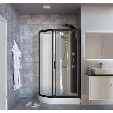 Гидробокс Taliente 120x80 см TA-128CB(R), чёрный/прозрачное - фото 3