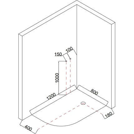Гидробокс Taliente 120x80 см TA-128CB(R), чёрный/прозрачное - фото 8
