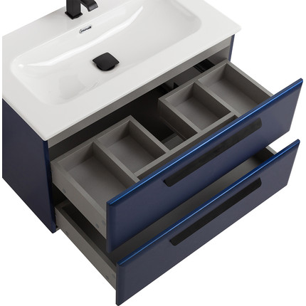 Тумба подвесная с раковиной Cezares ECO-CER-N-800-2C-SO-SPF-P 80 см (раковина CZR-8073-80) sapfiro - фото 8