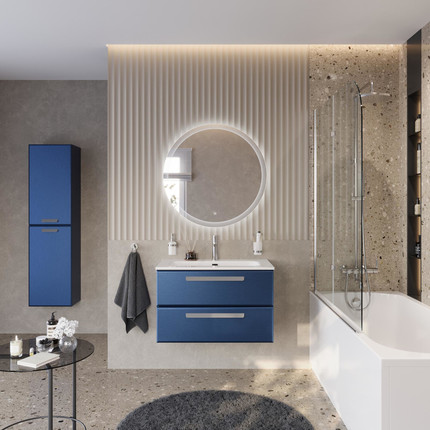 Тумба подвесная с раковиной Cezares ECO-CER-N-800-2C-SO-SPF-P 80 см (раковина CZR-8073-80) sapfiro - фото 13