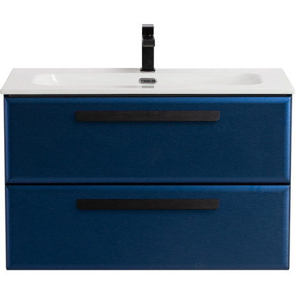 Тумба подвесная с раковиной Cezares ECO-CER-N-800-2C-SO-SPF-P 80 см (раковина CZR-8073-80) sapfiro - фото 