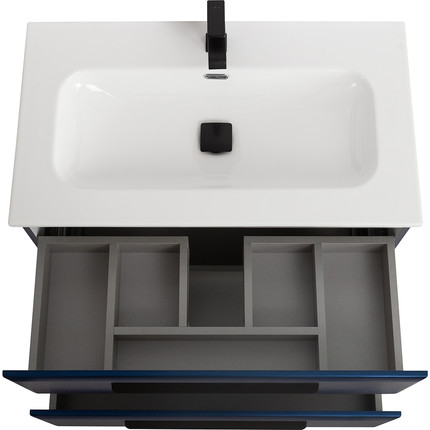 Тумба подвесная с раковиной Cezares ECO-CER-N-800-2C-SO-SPF-P 80 см (раковина CZR-8073-80) sapfiro - фото 5