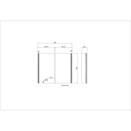 Зеркало-шкаф Aquatek 80 см AQ7809-MLC - фото 10