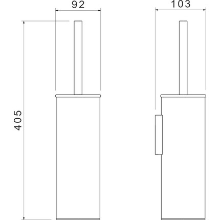 Ёршик для унитаза Aquatek Европа AQ4611CR - фото 2