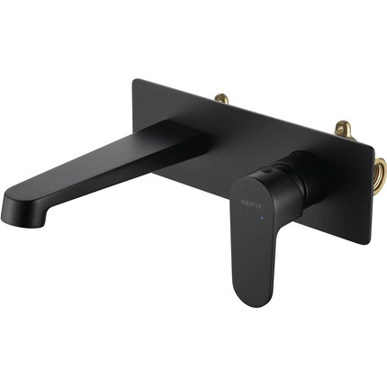 Смеситель для раковины настенный Aquatek Оберон AQ1213MB, чёрный матовый, Цвет производителя: чёрный матовый - фото, картинка 9 Смеситель для раковины настенный Aquatek Оберон AQ1213MB, чёрный матовый, Цвет производителя: чёрный матовый - фото 9