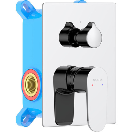 Смеситель для ванны Aquatek Оберон AQ1246CR (со скрытой частью), Цвет производителя: хром - фото 2