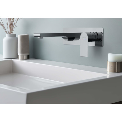 Смеситель для раковины настенный Aquatek Лира AQ1413CR, Цвет производителя: хром - фото, картинка 2 Смеситель для раковины настенный Aquatek Лира AQ1413CR, Цвет производителя: хром - фото 2