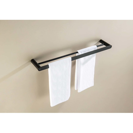 Полотенцедержатель Aquatek Лира AQ4430MB, цвет чёрный матовый - фото 5