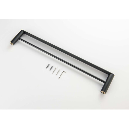 Полотенцедержатель Aquatek Лира AQ4430MB, цвет чёрный матовый - фото 2