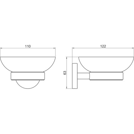 Мыльница Aquatek Бетта AQ4603MB, цвет чёрный матовый - фото 7