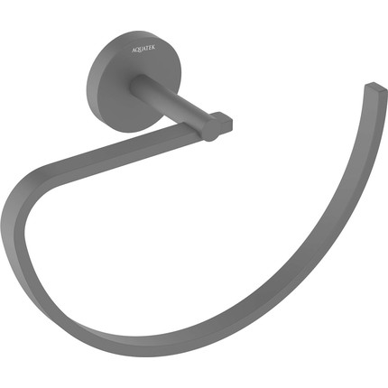 Кольцо для полотенец Aquatek Бетта AQ4621MB, цвет чёрный матовый - фото 2