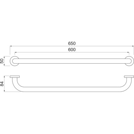 Поручень для ванны Aquatek 65 см AQ4996BG, цвет золото шлифованное - фото 7