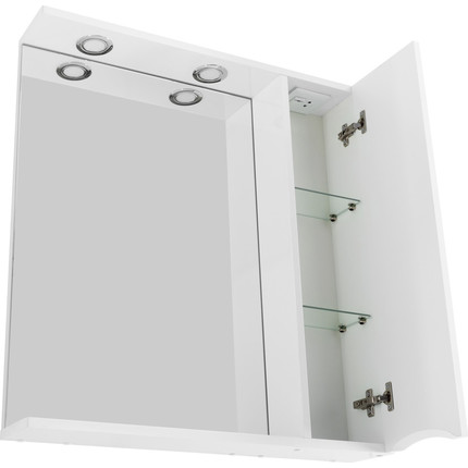 Зеркало-шкаф BelBagno 70 см MARINO-SPC-700/750-1A-BL-P-R, Bianco Lucido - фото 11