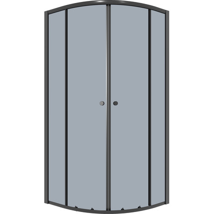 Душевое ограждение Niagara Eco 90x90 см NG-1007-14T, чёрный матовый/тонированное - фото 2