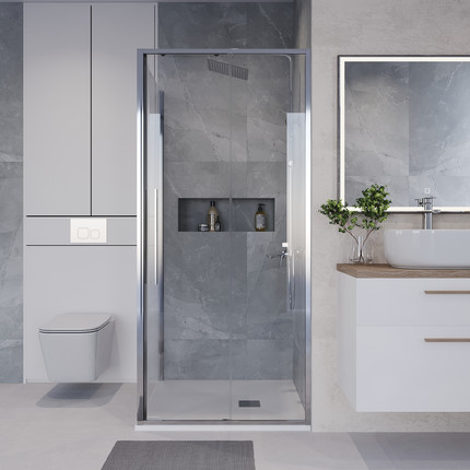 Душевое ограждение Niagara Nova 100x80 см NG-64-10A-A80-34, хром/прозрачное - фото 4