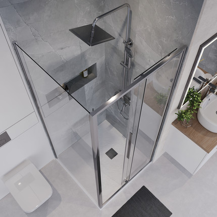 Душевое ограждение Niagara Nova 100x80 см NG-64-10A-A80-34, хром/прозрачное - фото 5