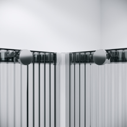 Душевое ограждение Niagara Nova 80x80 см NG-4622-34, хром/матовое/рифленое - фото 6