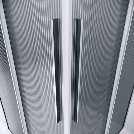 Душевое ограждение Niagara Nova 80x80 см NG-4622-34, хром/матовое/рифленое - фото 7