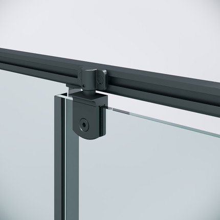 Душевое ограждение Niagara Nova 80x80 см NG-35-8AGR-A80GR-34, графит матовый/прозрачное - фото 10