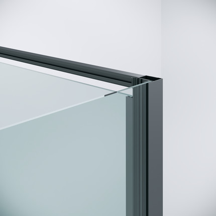 Душевое ограждение Niagara Nova 80x80 см NG-35-8AGR-A80GR-34, графит матовый/прозрачное - фото 7