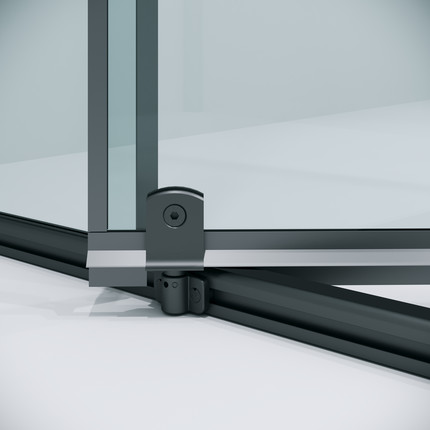 Душевое ограждение Niagara Nova 80x80 см NG-35-8AGR-A80GR-34, графит матовый/прозрачное - фото 8