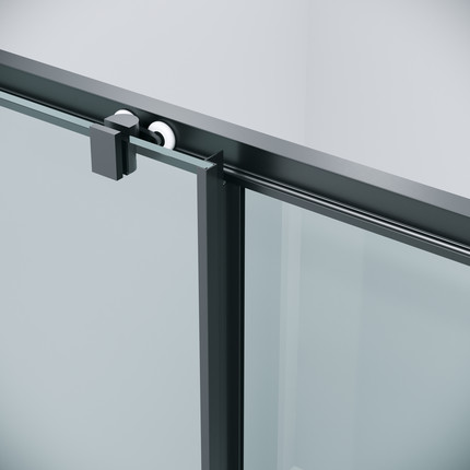 Душевая дверь Grossman Cosmo 110 см 100.K33.02.110.21.00, чёрный матовый/прозрачное - фото 10