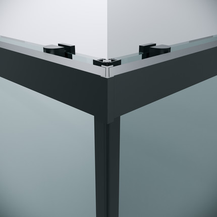 Душевое ограждение Grossman Cosmo 100x100 см 300.K33.02.1010.21.00, чёрный матовый/прозрачное - фото 8