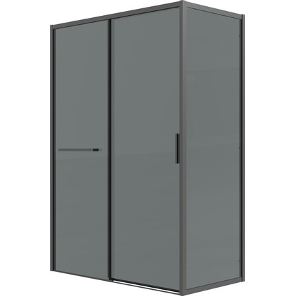 Душевое ограждение Grossman Style 130x80 см 120.K33.05.1380.21.10, чёрный матовый/тонированное - фото 2