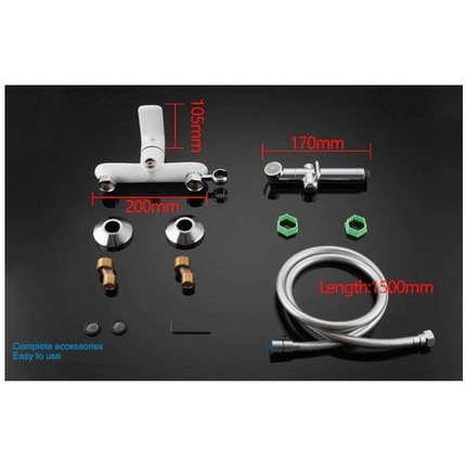 Набор для гигиенического душа Gappo Noar G2048-8, белый/хром - фото 8