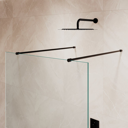 Душевая перегородка RGW WA-016 120x195 см 35101612-11 (стекло 8 мм) с кронштейнами, хром/прозрачное - фото 6